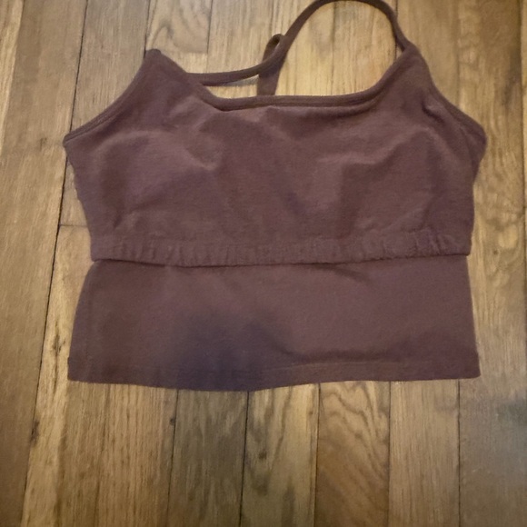 Beyond Yoga SpaceDye Slim Racerback Cropped Tank - Large - Bold Mocha - Picture 6 of 6